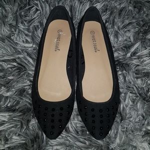 Black Flats Size 10